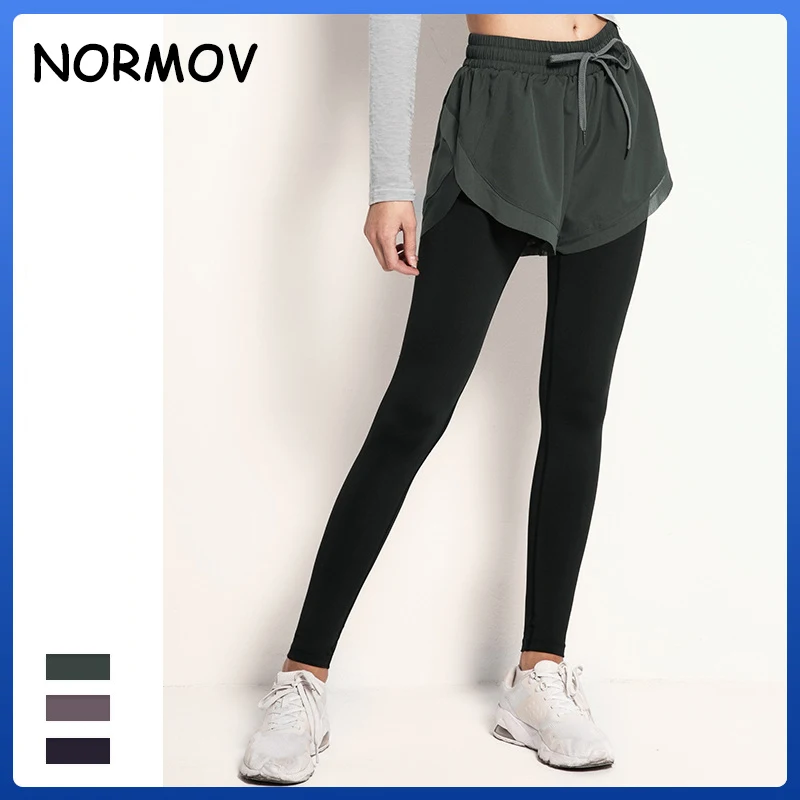 

NORMOV Seamless Sexy Booty Lifting Leggings High Waist Stretch Women Nylon Slim Workout Butt Capris Squat Proof Athleisure Pants