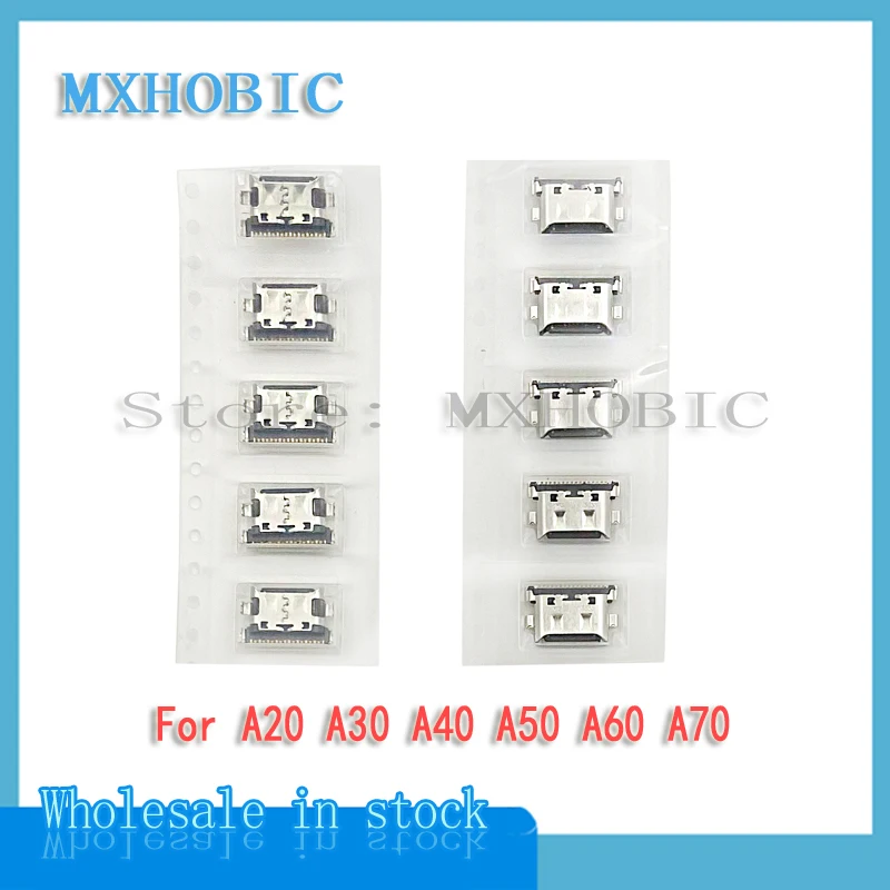 

100 шт., USB-разъём для зарядки Samsung Galaxy A70 A50 A60 A40 A30 A20 A705 A505 A305