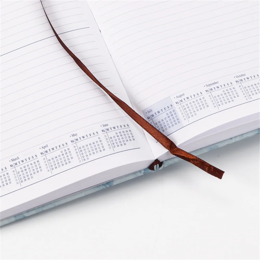 Marble Pattern A5 2022 Schedule Notebook Office 365 Days Management Plan Calendar Notepad Stationery Planner School Agenda Book |