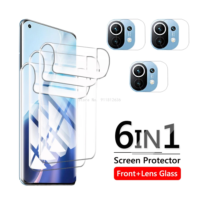 

Hydrogel Film For Xiaomi Mi 11 Pro Camera Lens Protective Film Screen Protector On For Xiaomi 11 Ultra Xiomi Mi11 11Pro No Glass