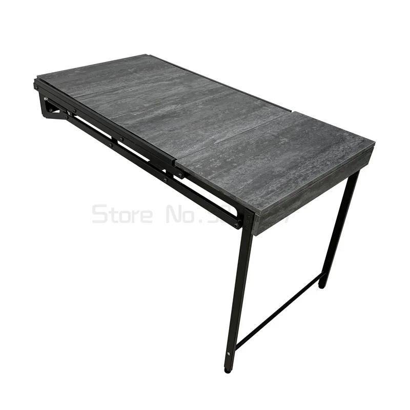 

Multifunctional folding table household telescopic hanging shelf bookshelf flower rack wall mounted dining table