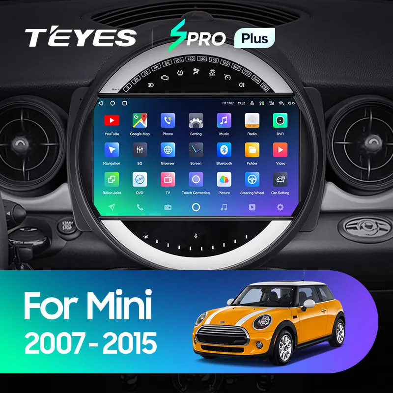 TEYES SPRO Plus Штатная магнитола For БМВ Мини BMW Mini 2007 - 2015 Android 10 до 8-ЯДЕР 4 + 64ГБ 32EQ DSP 2DIN