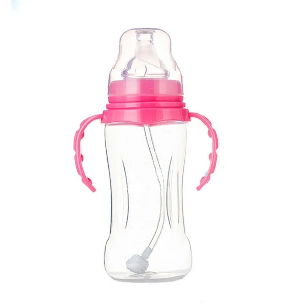 

330mL Newborn Children Infant Baby Boy Girl Wide Mouth PP Feeding Bottle Drinking Water Breast-like Feeling