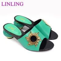 fashion italy high heels women wedding shoes nigerian party pumps hot selling italian style summer african women slippers
