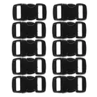 10 шт.лот пряжки для браслетов из Паракорда зонта черные боковые пряжки Прямая поставка