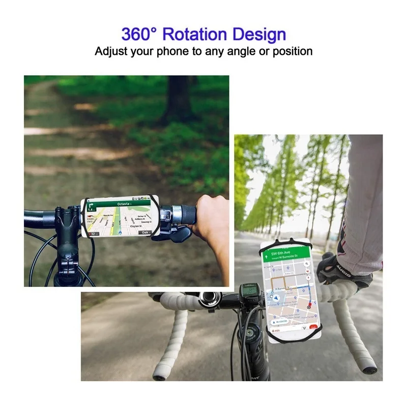 

Motorcycle for IPhone 12 11 pro max 7 8 plus X Xr Xs Mobile Phone Stand Bike GPS Clip Quick Mount Silicone Bicycle Phone Holder
