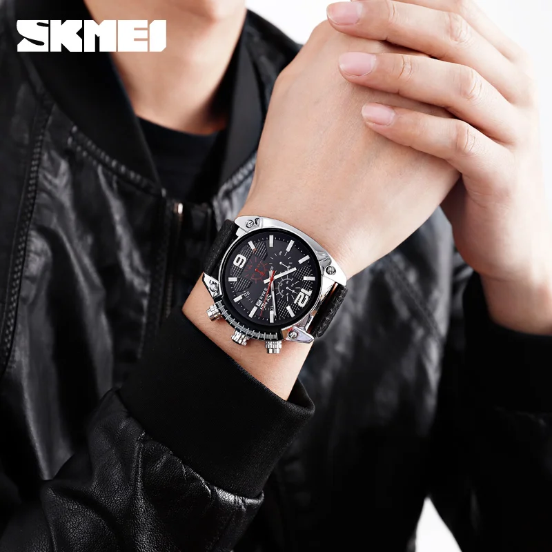 

SKMEI Top Brand Luxury Men Watch Fashion Casual Watches Waterproof Luminous Pointer Quartz Wristwatches Relogio Masculino