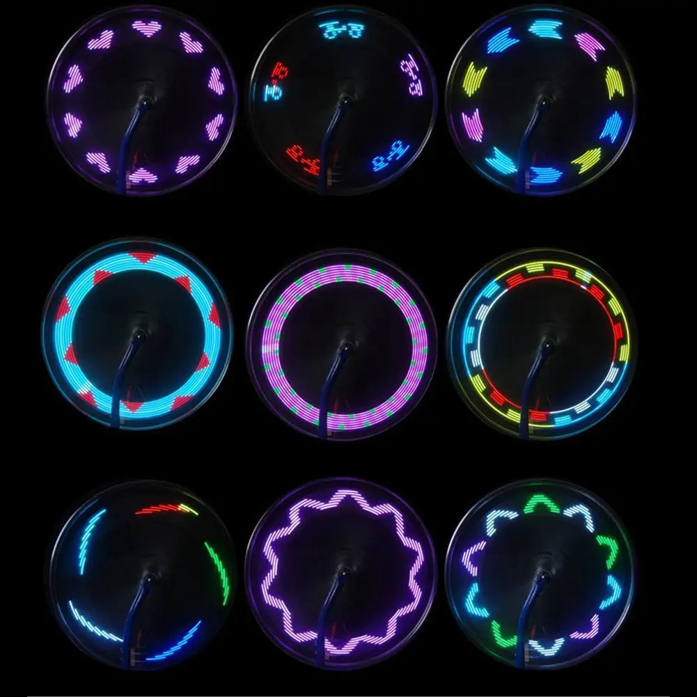 

Fiets Dubbelzijdige Hot Wheels 14LED Kleurrijke Motorfiets Signaallamp Draad Licht Gasmondstuk Licht Spaak Licht Rijuitrusting