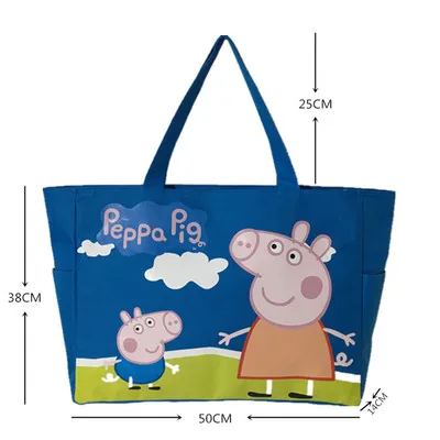 Диснеевский Микки Сумка из узорчатой ткани Минни Маус мультфильм женская сумка