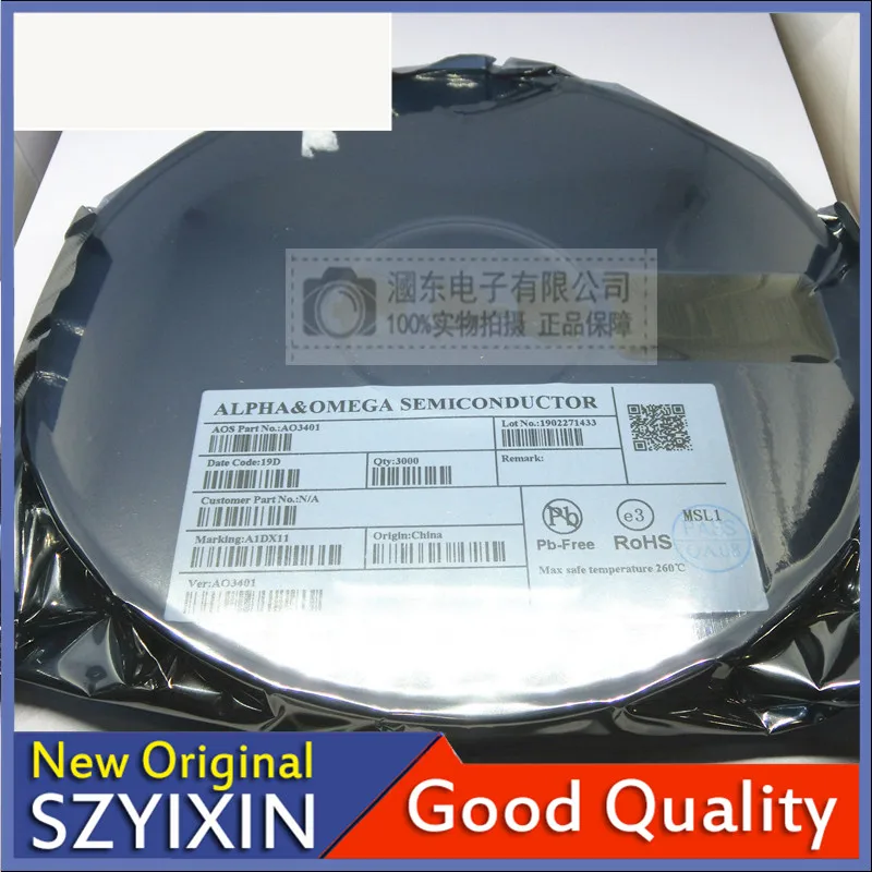 10 шт./лот новый оригинальный AO3401 SOT-23 MOS трубка P канальная вставка полевая