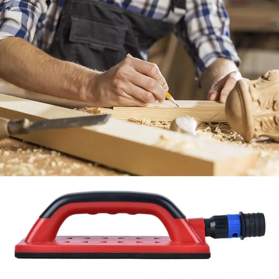 Ручной шлифовальный блок без пыли пластиковый квадратный крюк и петля тип