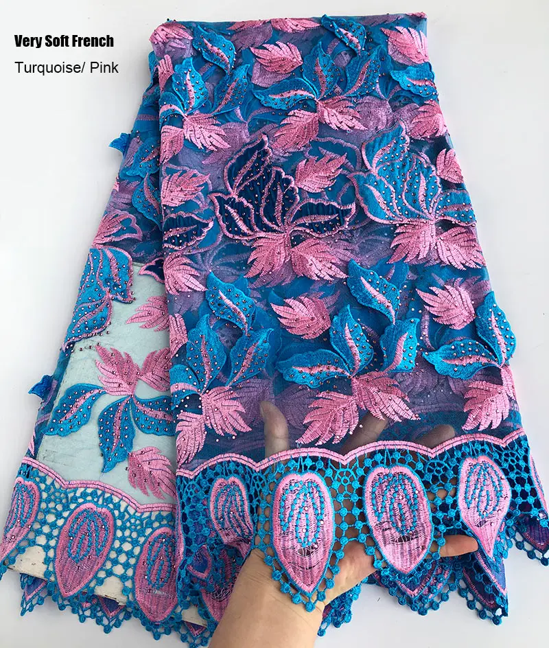 Очень мягкая классическая французская сетчатая кружевная африканская тюль