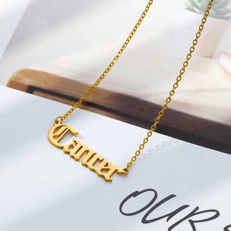 Старинное английское ожерелье с двенадцатью созвездиями подарок на день