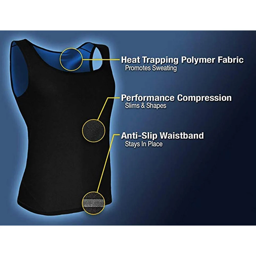 

Unisex Slimming Vest HOT Shirt Fitness Weight Loss Sweat Sauna Suit Waist Trainer Body Shaper Neoprene Tank Top DSG99