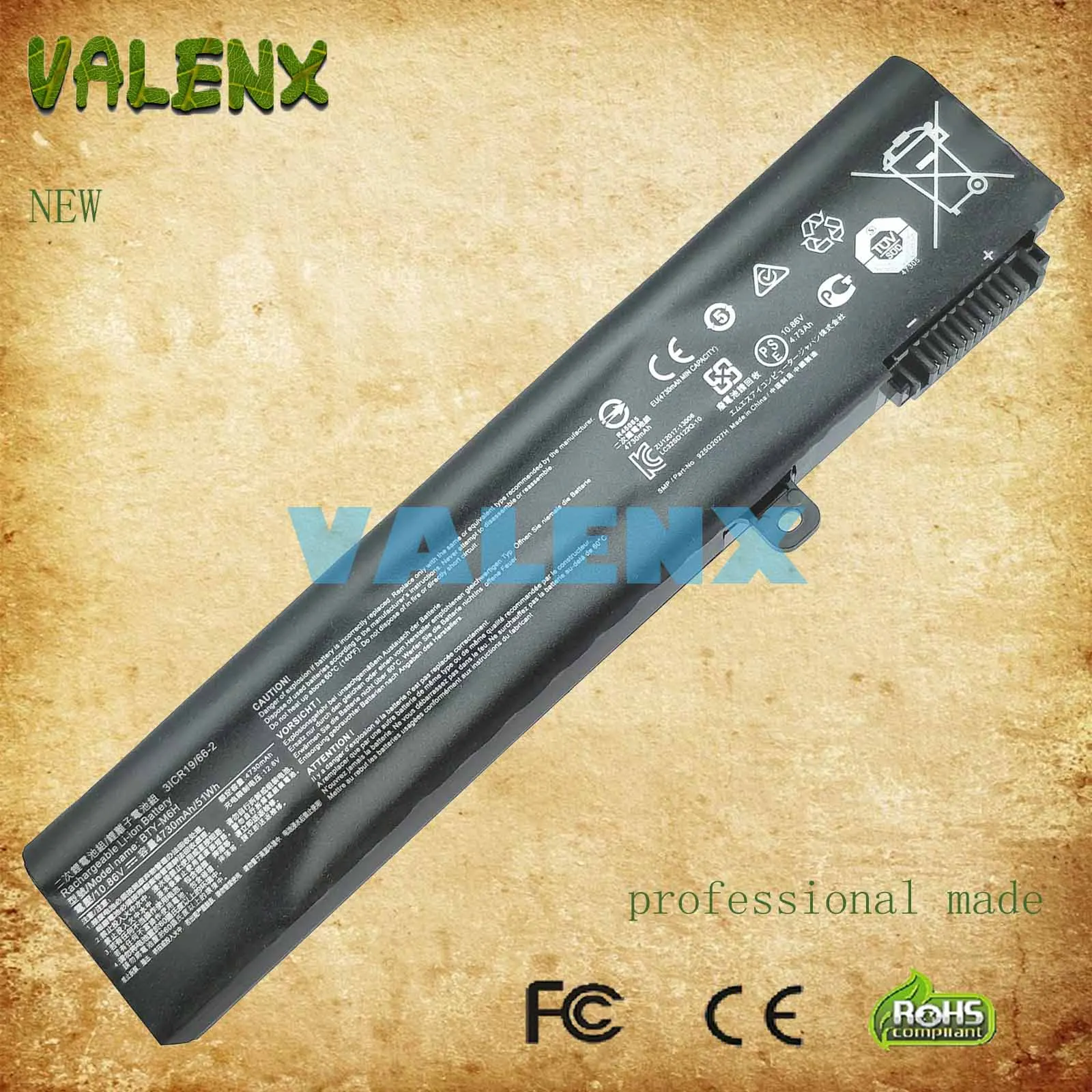 

10.86V 51WH BTY-M6H Laptop Battery For MSI GE70 GP72MVR GL62VR GL62M GE72VR MS-16J3 MS-16J4 MS-16J6 MS-1792 MS-1795 MS-16J5L
