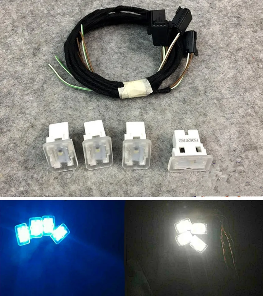 Светодиодный внутренняя отделка двери атмосферная лампа коробка для хранения