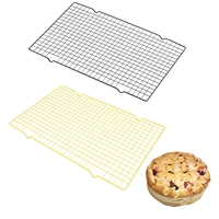 golden stainless steel grid cooling tray kitchen cake food rack home baking pizza bread holder cookie biscuit barbecue shelf
