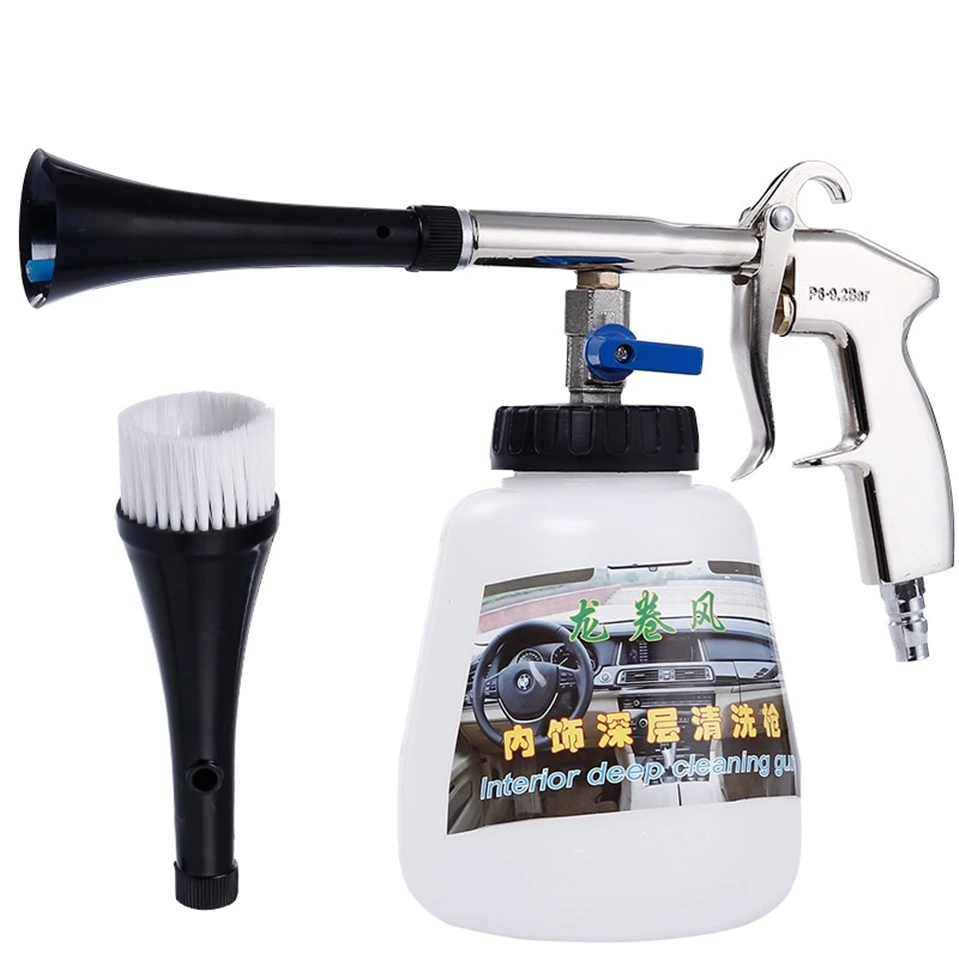 

High Pressure Car Wash for Tornador Portable Interior Deep Cleaning Gun Washer Cockpit Care With Brush Air Operated