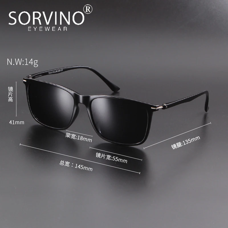 Мужские и женские Квадратные Солнцезащитные очки SORVINO Ретро стиль