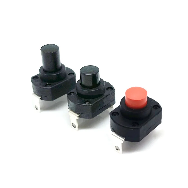 

UPS Power-off Self-Locking 3A/6A/10A Flashlight Button Type Switch Small Switches High Temperature Resistance