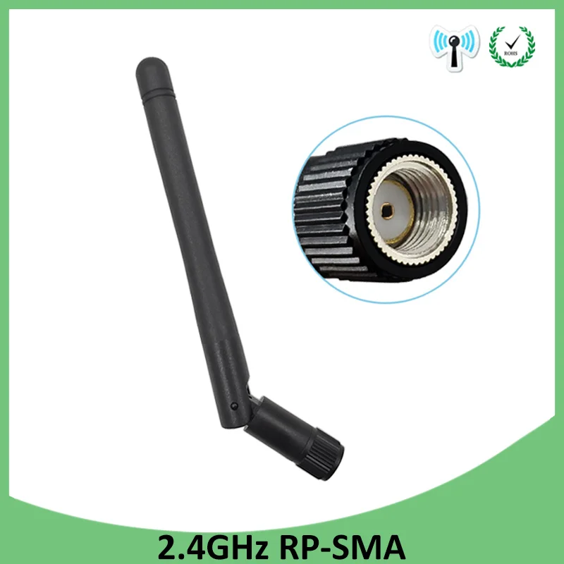 GRANDWISDOM 5pcs 2.4G antenna 3dbi sma female wlan wifi 2.4ghz antene pbx iot module router tp link signal receiver antena