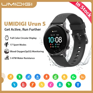 umidigi urun s smartwatch fitness 1 1 color heart rate sleep monitoring sport smart clock 5atm waterproof for android ios watch free global shipping