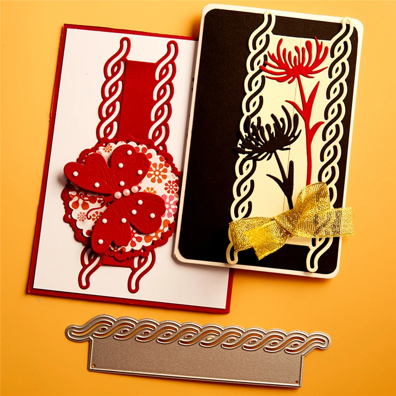 Eastshape Веревка Узел границы металла Вырубные штампы кружева трафареты для DIY