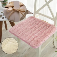 luxury thick cotton plush bench office cushions winter warmth and anti skid plush dining chair cushions can be washed