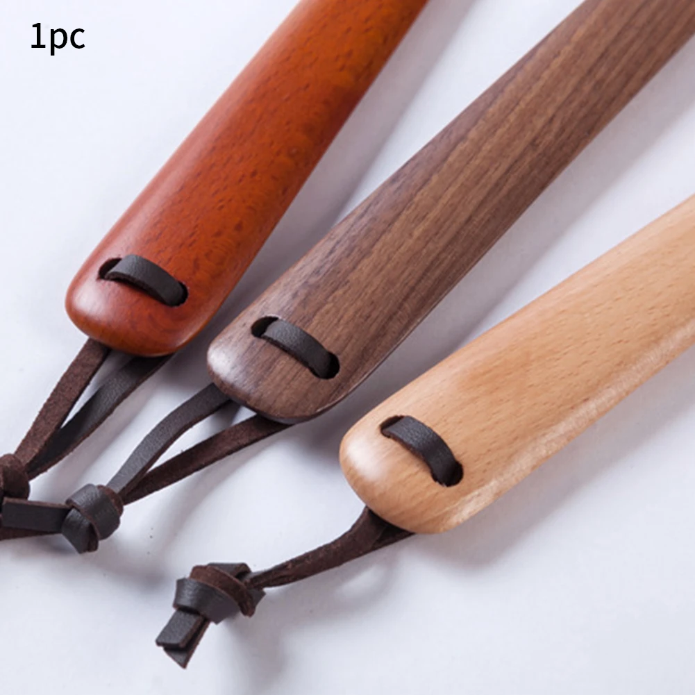 

Durable Portable Easy Carry Lifter Home Shoe Horn Aid Tool Wooden Accessories Long Handle Removal Hotel For Boots Practical