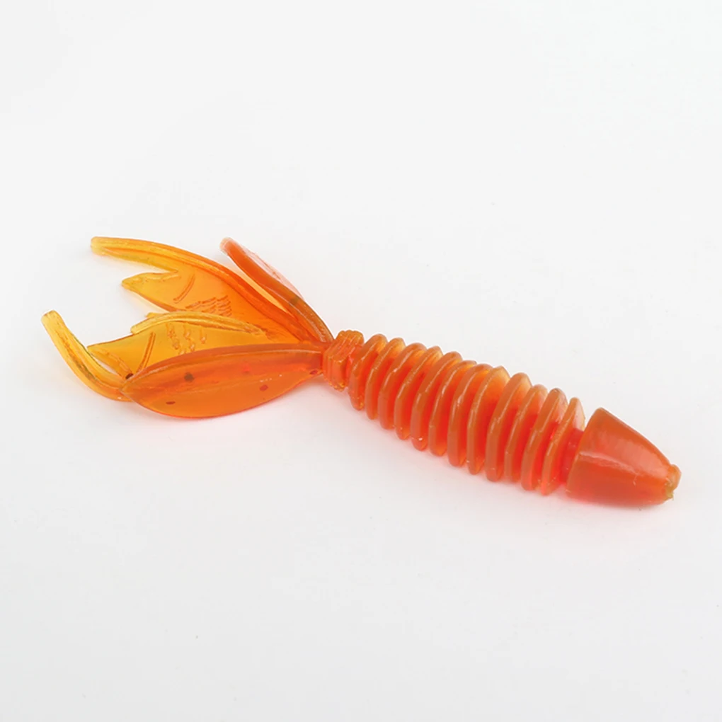 

4pcs Soft Silicon Shrimp Shaped Crankbait Fishing Lure Set Swivel Soft Fish Bionic Baits Silicone Maggot Shrimp Fish Baits Lures