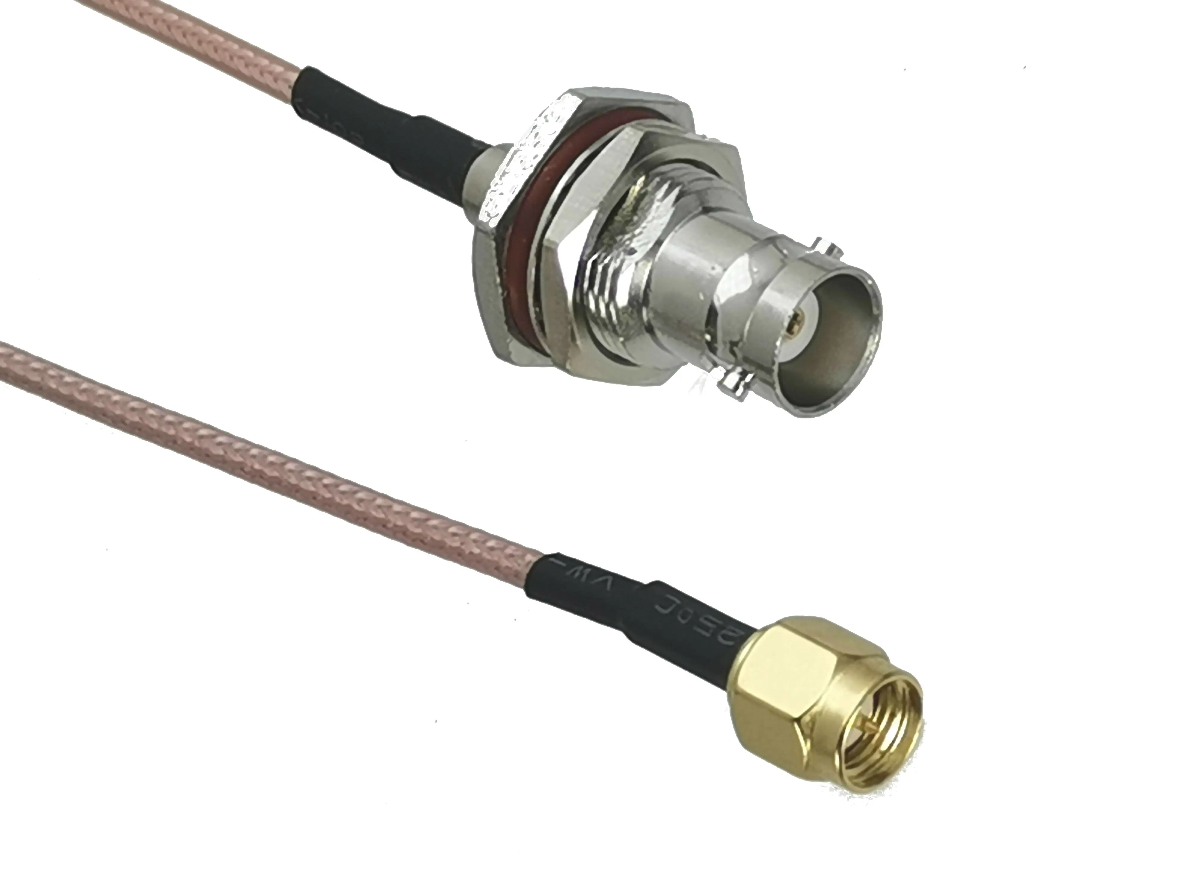 Кабель BNC мама перегородка Джек к SMA штекер прямой RG316 отрезок 4 дюйма ~ 10 м |