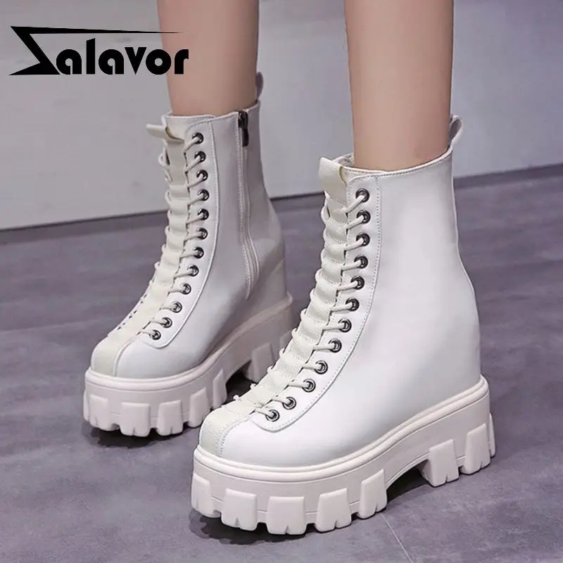 ZALAVOR/2020 пикантные женские мотоциклетные ботинки в стиле панк Зимние ботильоны на