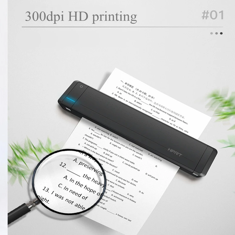 A4 Ordinary Office Paper Portable Printer Thermal Transfer Mini Bluetooth USB Home Business With Built-in Battery | Компьютеры и офис