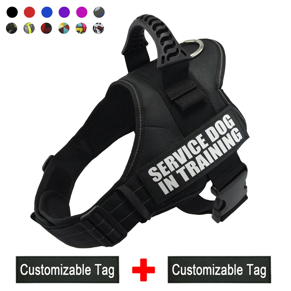 K9 Dog Harness Vest Customized Name Label Dogs Reflective Adjustable for Small Medium Large Custom ID Accessories | Дом и сад