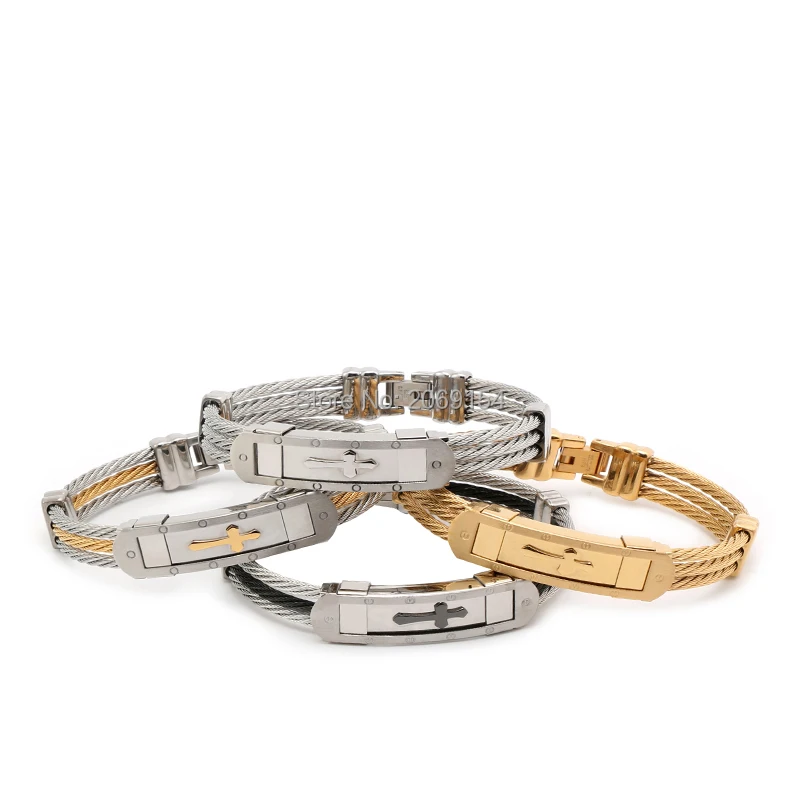 Мужской браслет золотые ювелирные изделия очаровательные классический и