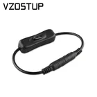 5 в постоянного тока-12 в светильник ель света Штекерный разъем постоянного тока адаптер кабеля питания 5,5x2,1 мм ВКЛ.ВЫКЛ. Для 304 светодиодной ленты видеонаблюдения светильник вой переключатель