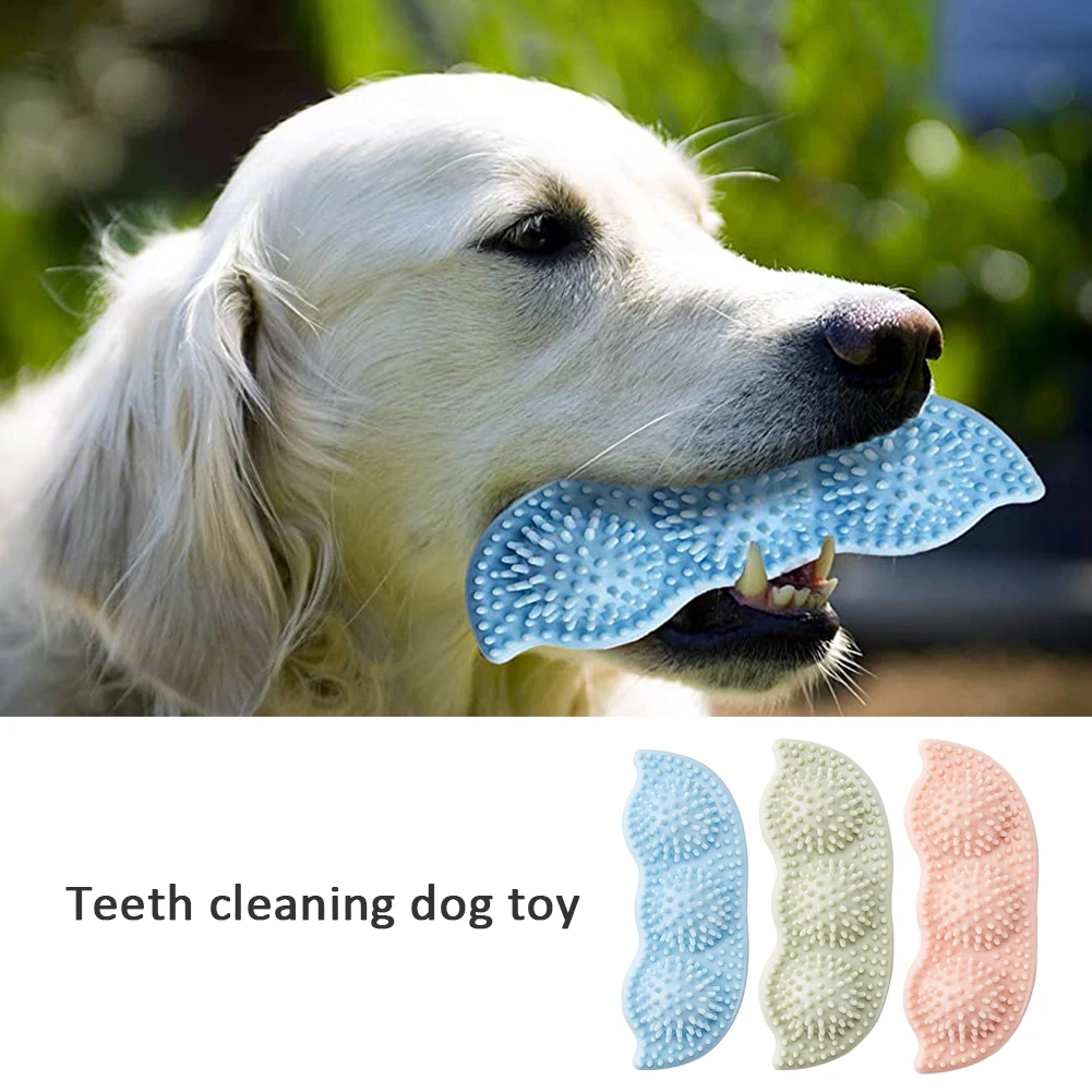 

Puppy Interactive Playing Chew Dental Care Anti Bite Molar Training Pet Dog Teething Toy Pease Shape Cleaning Wear Resistant