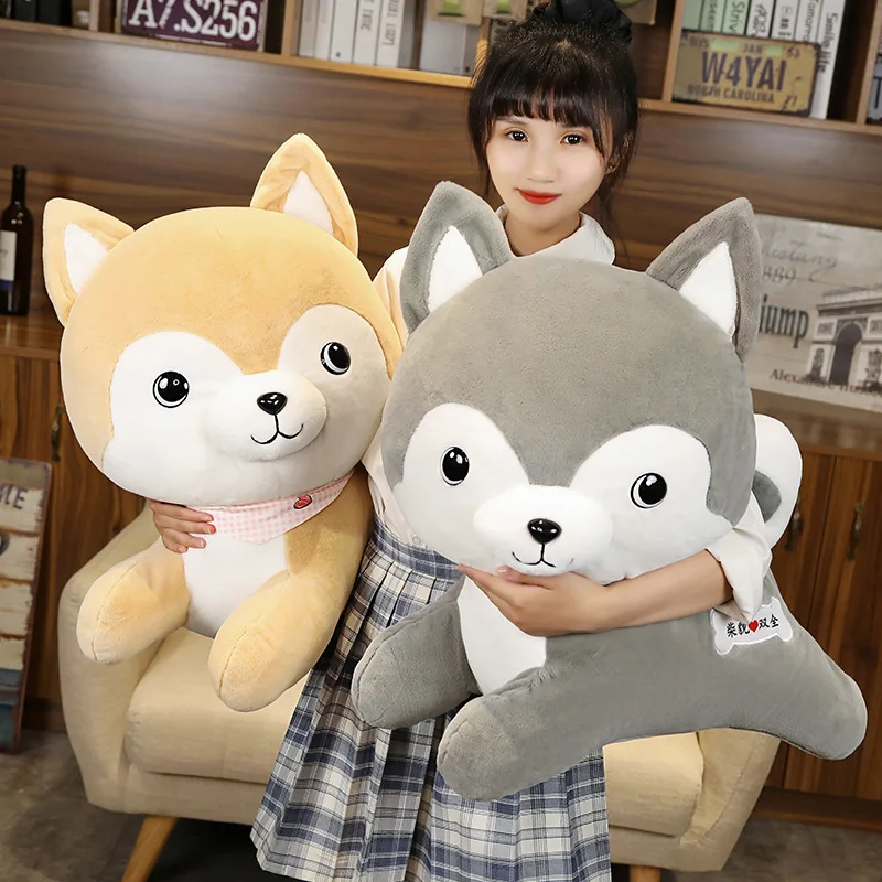 

Cute Dog Plush Toys Novelty Shiba Inu Soft Plush Stuffed Plush Hold Pillow kids Gift