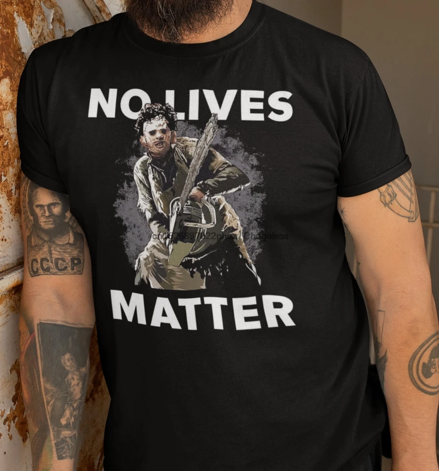 Не важно Техасская цепная пила бойня футболка | Мужская одежда