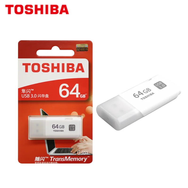 Toshiba U301 USB флеш-накопитель 32 Гб 64 Гб USB 3,0 высокоскоростной флеш-накопитель карта памяти Мини U диск