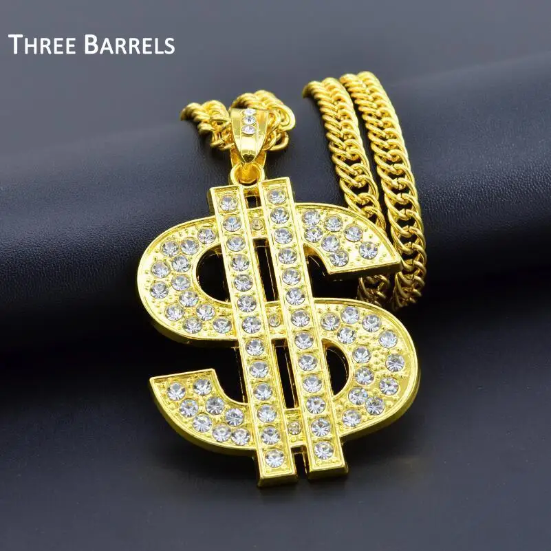 Цепочка с подвеской в стиле хип-хоп рэп доллар США | Украшения и аксессуары