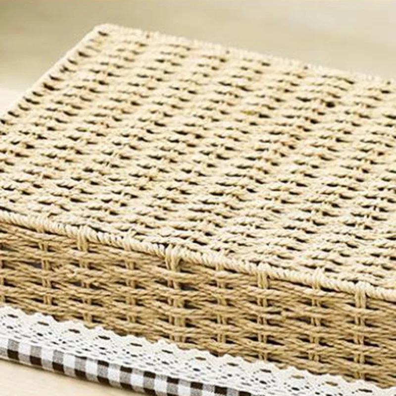 

Woven Wicker Storage Baskets with Removable Liner (2 Sizes, 3 Pack)