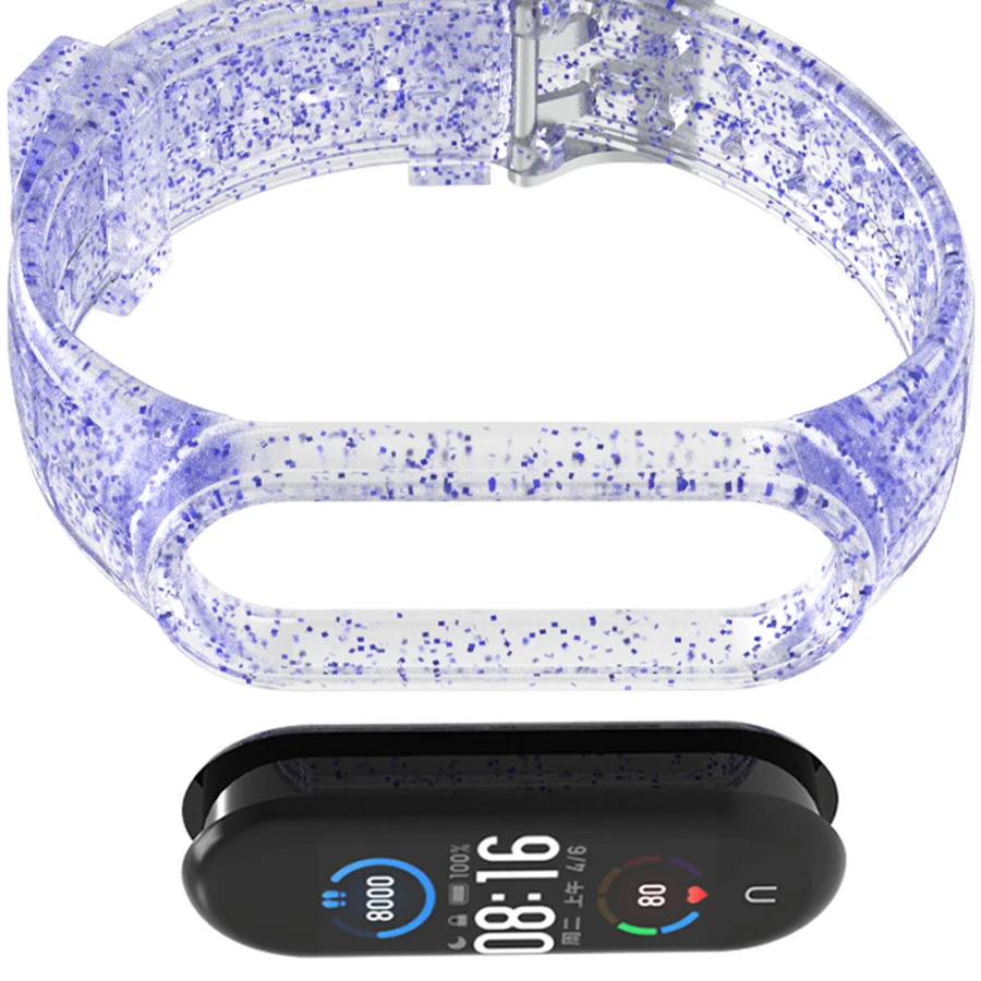 Силиконовый сменный вентилируемый спортивный мягкий ремешок на запястье для Miband