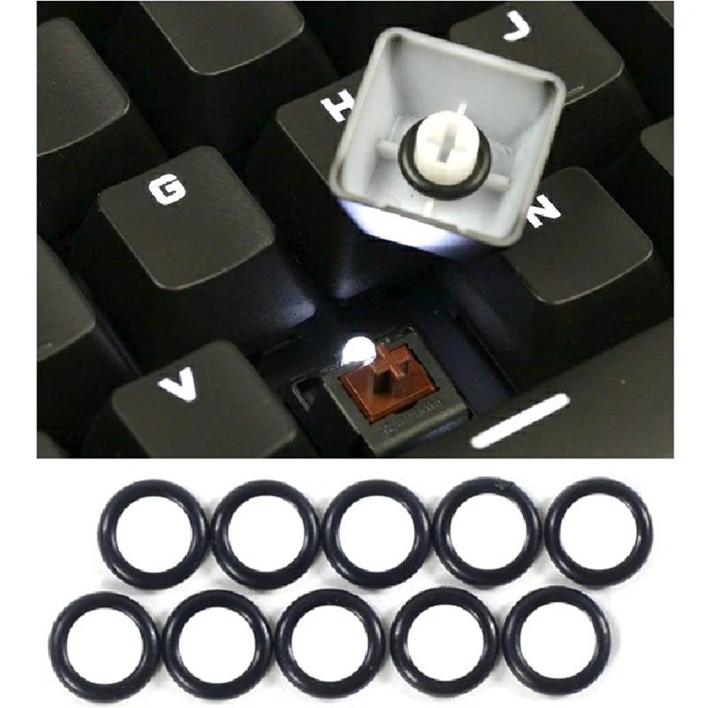 150pcs Keycaps O Ring Seal Switch Sound Dampeners For Cherry MX Keyboard Damper Replacement Noise Reduction Keyboard O-ring Seal