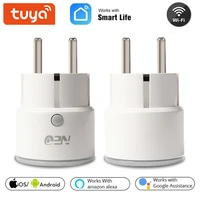 16a eu mini smart wifi power plug smart home wifi wireless socket timer outlet works with alexa echo and google home %e2%80%8btuya app