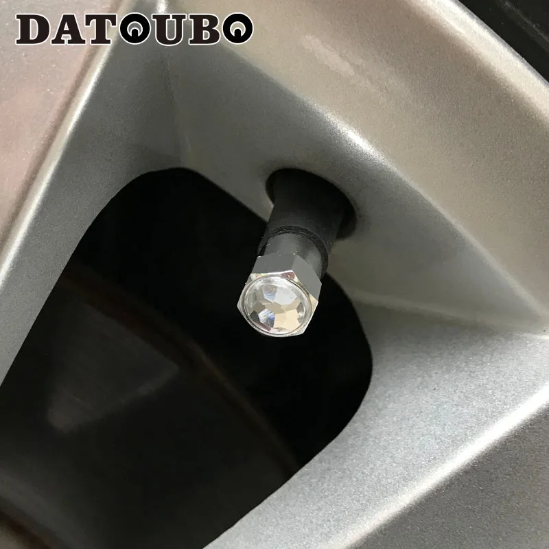 DATOUBO 20 шт. латунные хромированные полушестигранные автомобильные колеса смешанных цветов с кристаллами бриллиантов колпачки для шин стеблей колпачок для покрышек от пыли