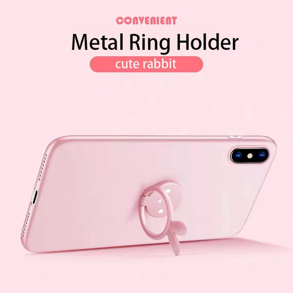 Милое металлическое кольцо держатель на палец 360 градусов для IPhone samsung huawei Xiaomi Redmi