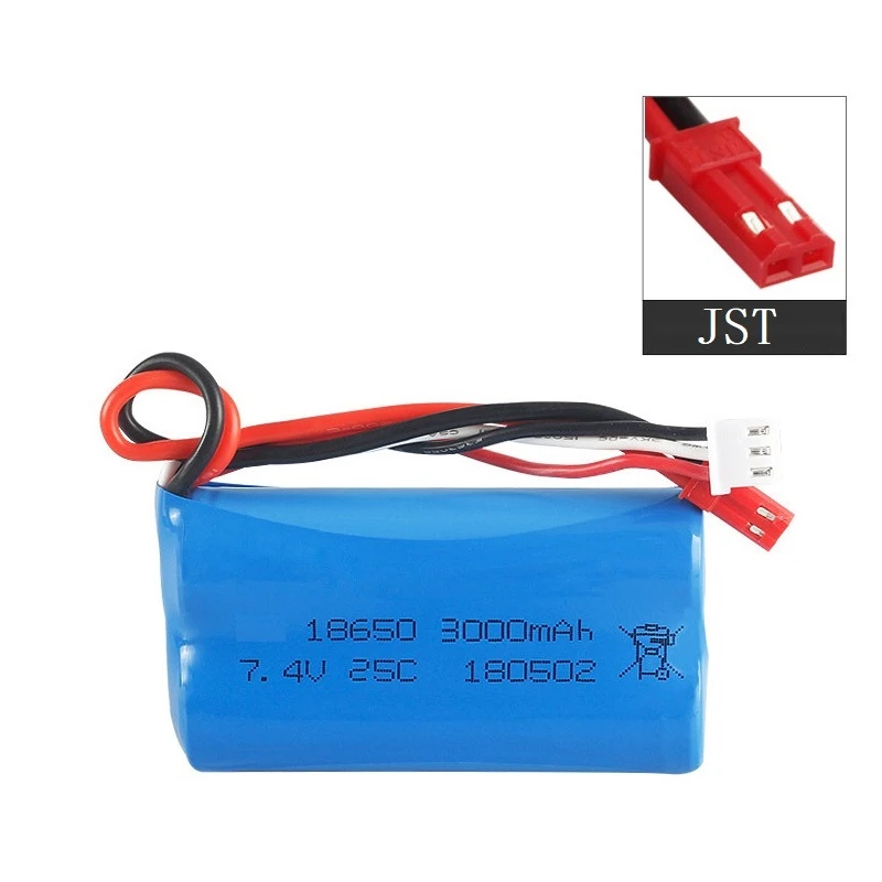 74 v 3000mah lipo батарея 18650 2s t вилка для q46 wltoys 10428 12428124