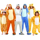2020 женские милые фланелевые пижамы с рисунками животных, одежда для сна для взрослых, унисекс, единорог, кошка, пижамные комплекты, детские пижамы с капюшоном, домашняя одежда