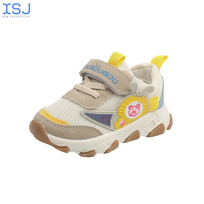 

Girls Baby Functional Shoes Single Shoes Spring and Autumn Boys and Children Breathable Mesh Children's Sports Shoes
